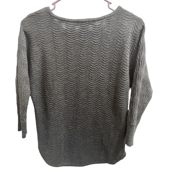 Design History Dark Gray Lightweight Sweater - Picture 3 of 5